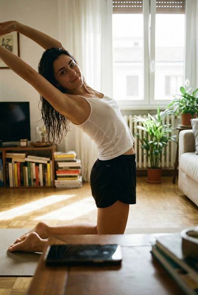 The Alluring Stretch: A Private Moment