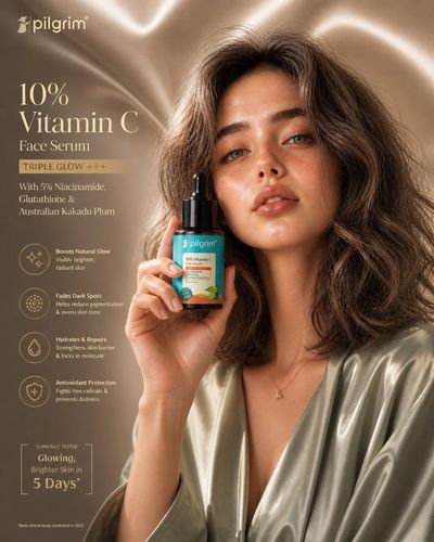 Radiant Elegance: Luxury Vitamin C Skincare Portrait