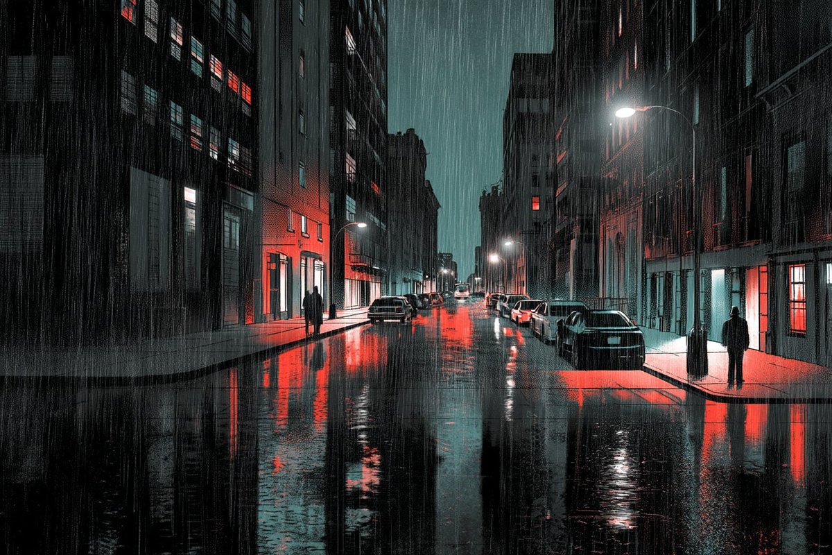 Dark Shadows: A Noir Graphic Novel Scene in High Contrast