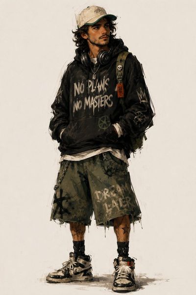 Urban Rebel: A Stylized Fashion Transformation