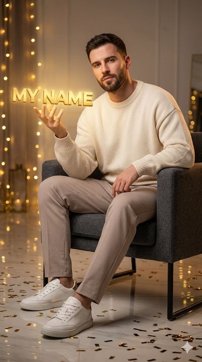 Golden Elegance: A Portrait of Style and Serenity