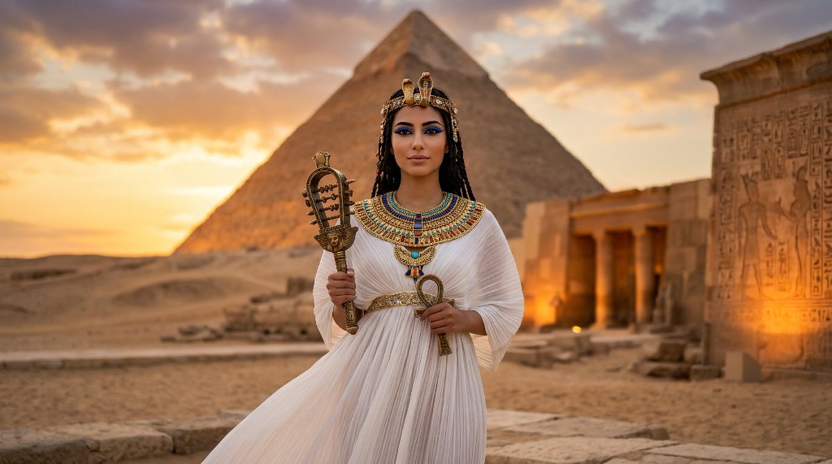 Golden Majesty at the Pyramids