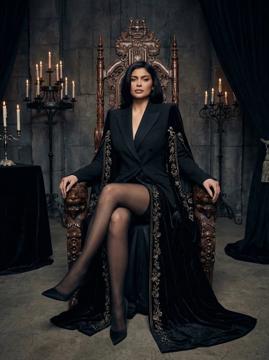 Gothic Throne: Iggy Azalea in Dark Elegance
