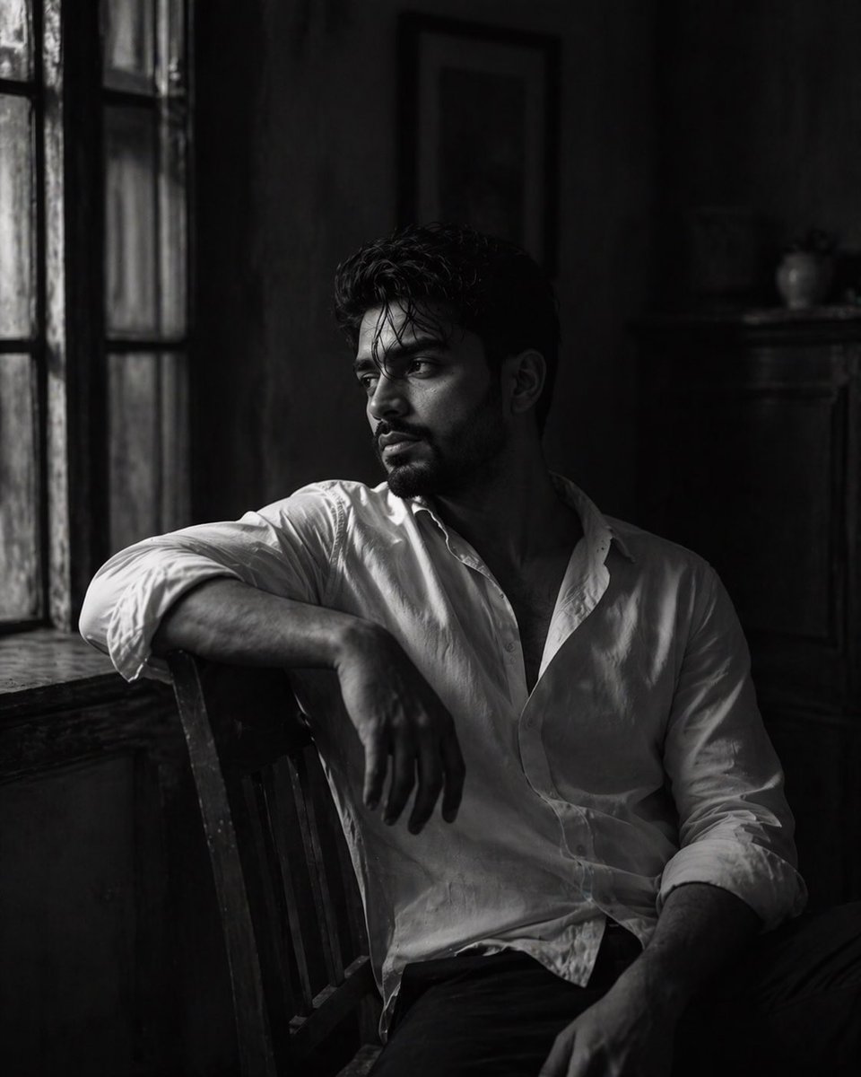 Silent Reflections: A Portrait of Contemplation