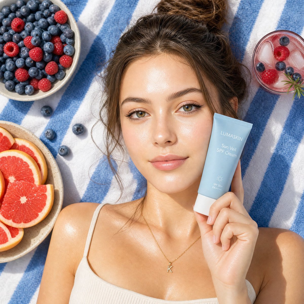 Sunlit Serenity: A Perfect Summer Skincare Moment
