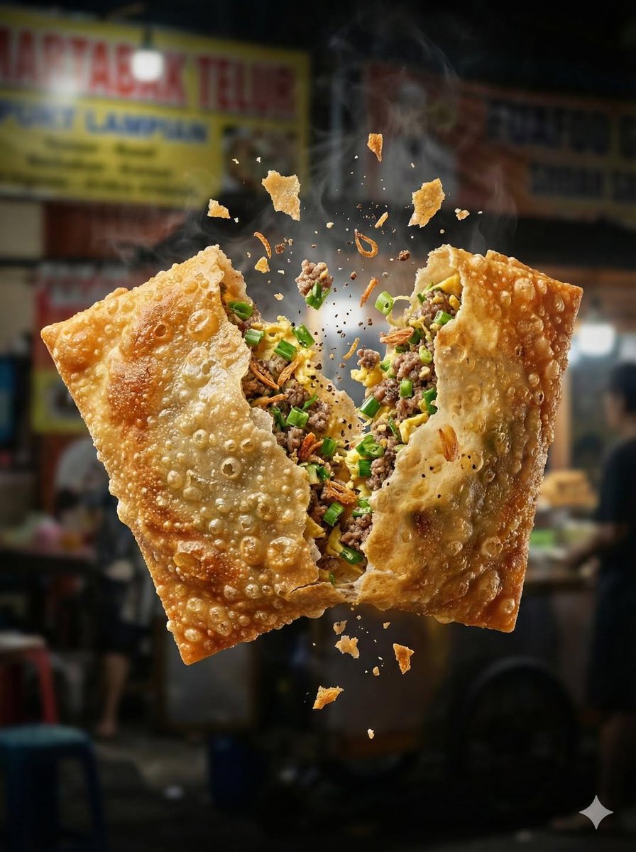 Golden Crunch in Motion: A Night Market Feast