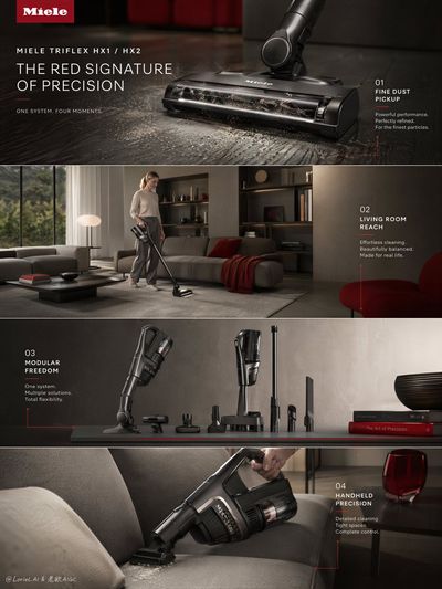 Miele Triflex HX2 captures fine dust with German precision