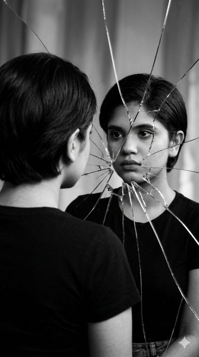 Fragmented Reflections: The Art of Self-Perception