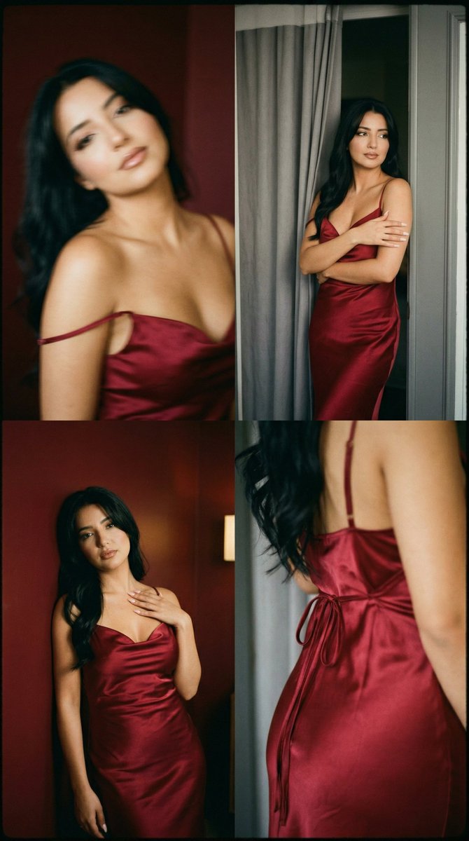 Lo-Fi Satin Boudoir in Red