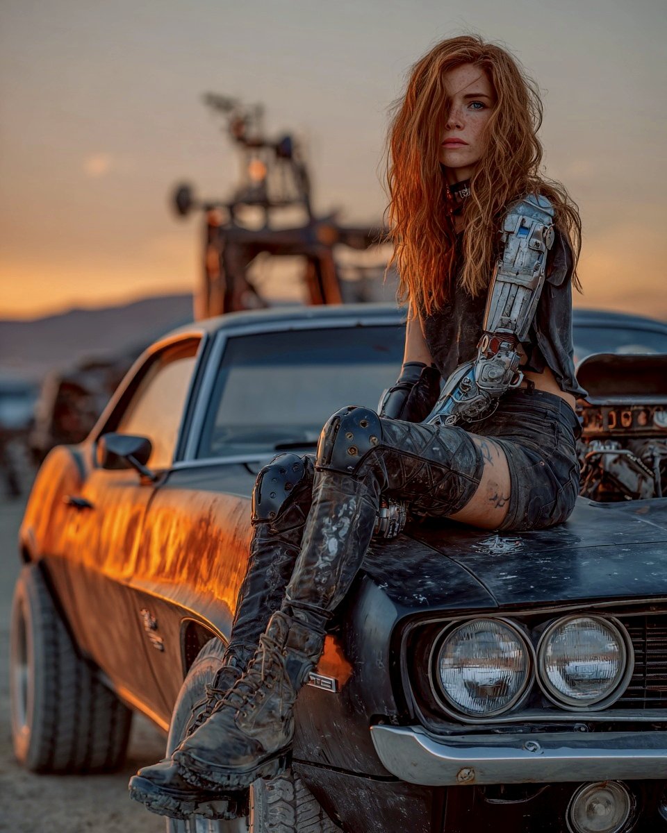 Rebel of the Wasteland: A Biomechanical Vision