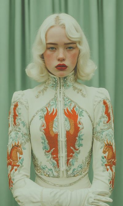 Embers of Elegance: A Fire Horse Fashion Moment