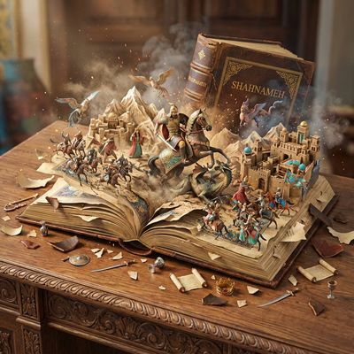 Explosive Media Meltdown: A Diorama of Digital Chaos