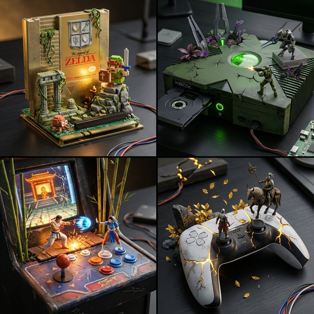 Gaming Hardware Reimagined: A Diorama Adventure