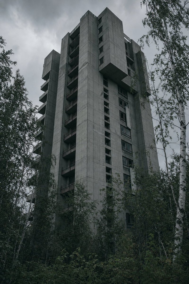 Raw Brutalism: Nature's Embrace