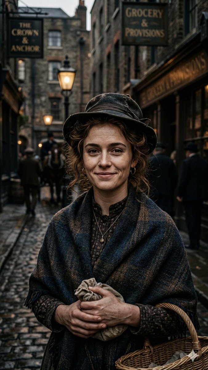 Victorian Alley Portrait at Dusk