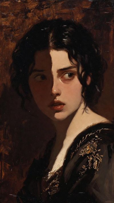 Baroque Beauty: A Dramatic Portrait of Korean Elegance