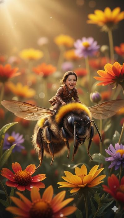 Whimsical Journeys on Nature's Giants