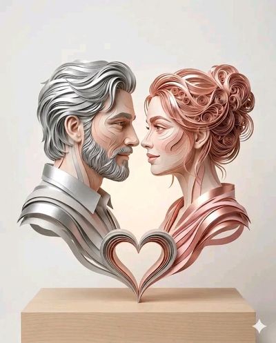 Paper Sculpture of Love