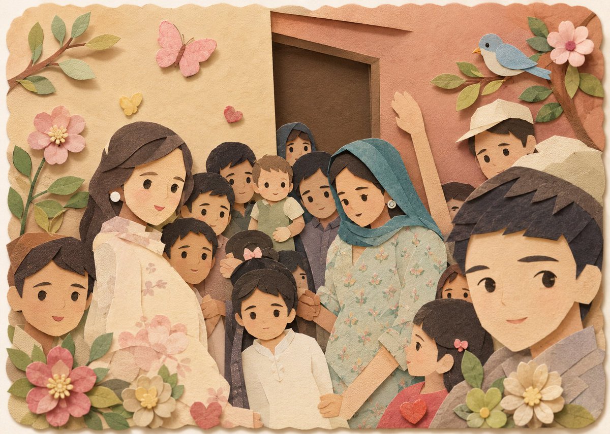 Whimsical Paper Craft Garden