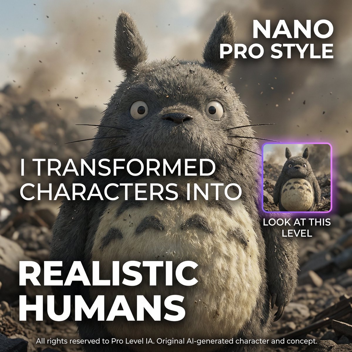 Cinematic Totoro: A Realistic Fantasy Encounter