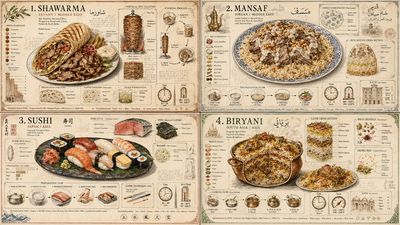 Culinary DNA: Visual Artistry of Middle Eastern Delights
