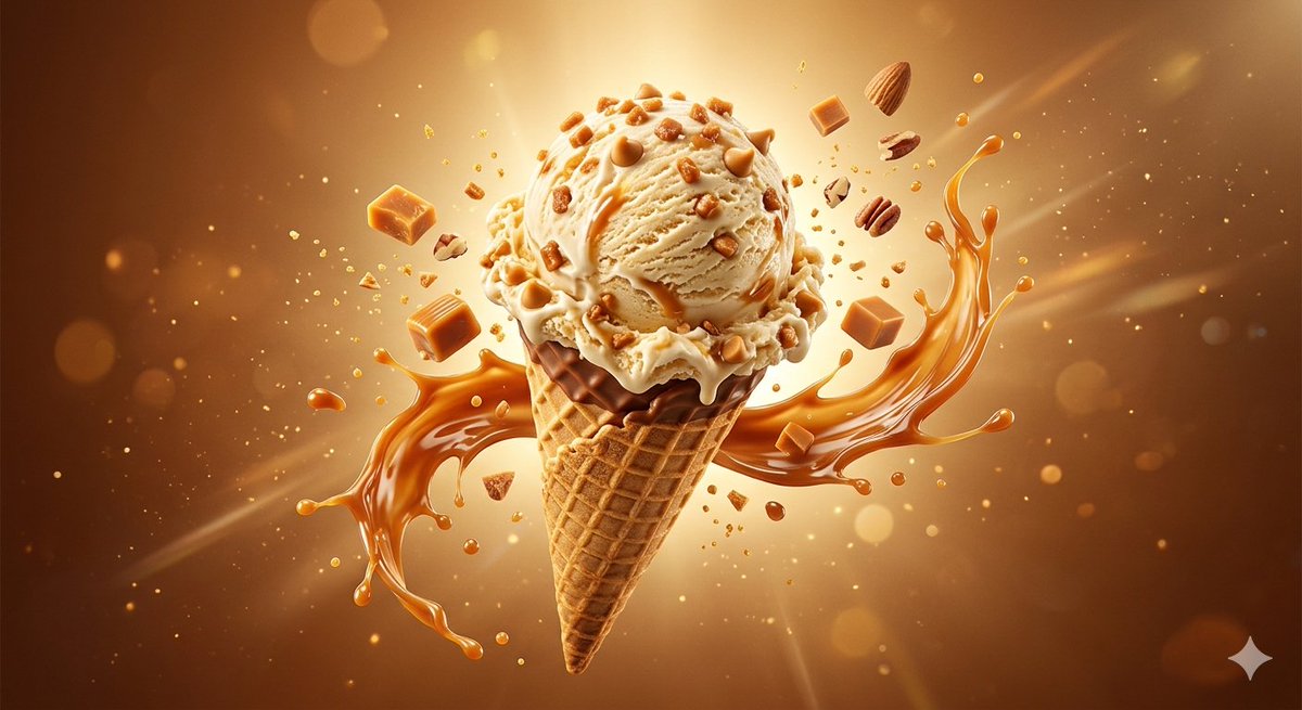 Indulgent Butterscotch Bliss: A Gourmet Ice Cream Experience