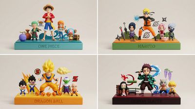 Manga-Inspired Designer Toys in Minimalist Art Style