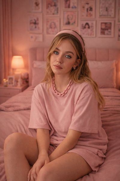 Elegant in Pink: A Dreamy Portrait