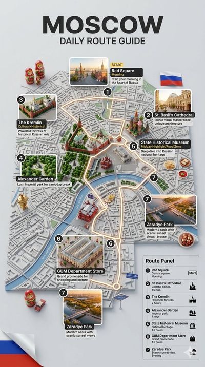 One Day in Moscow: A Journey Through History and Culture