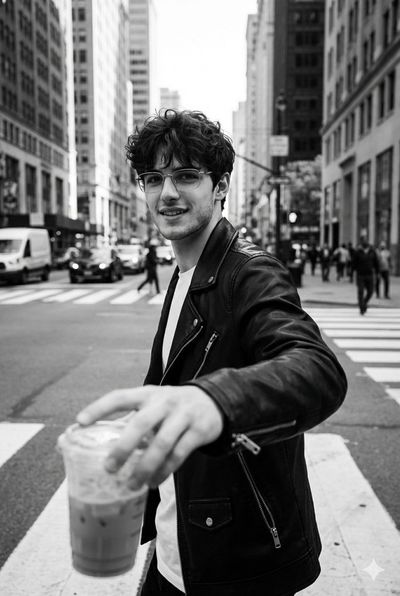 Cinematic Street Style: Urban Movement in Black & White