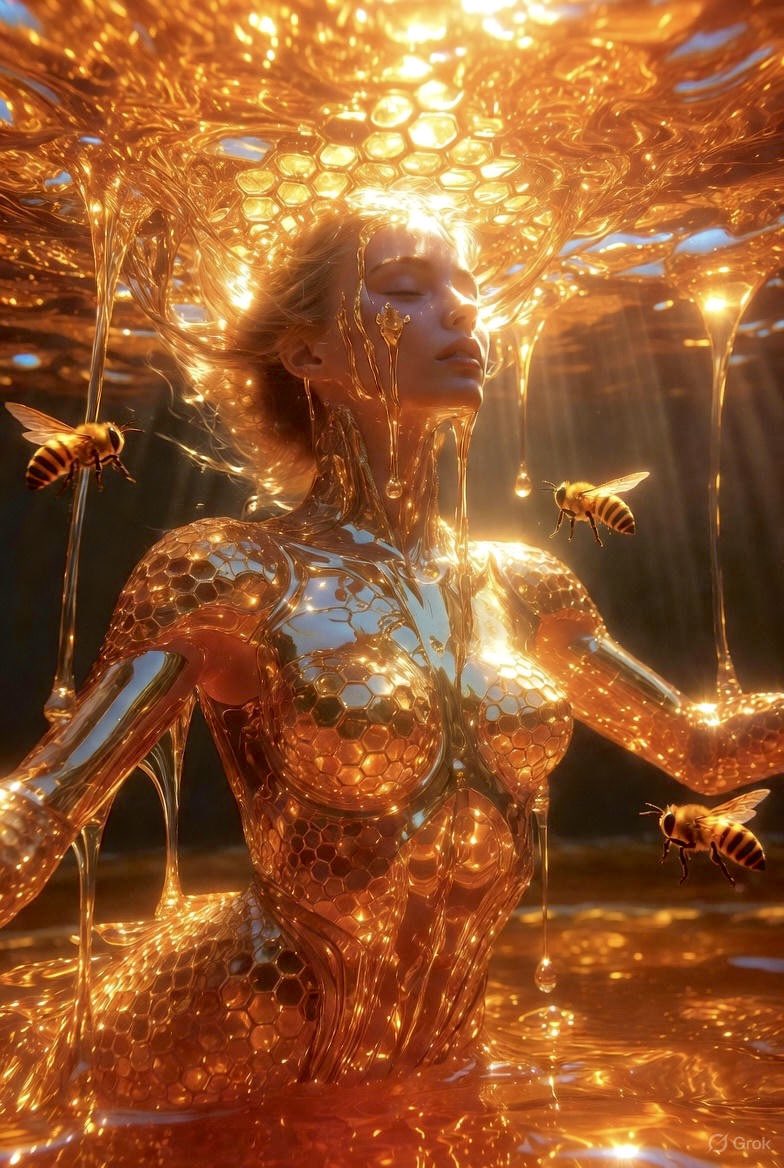 Honeyed Majesty: The Mermaid Goddess