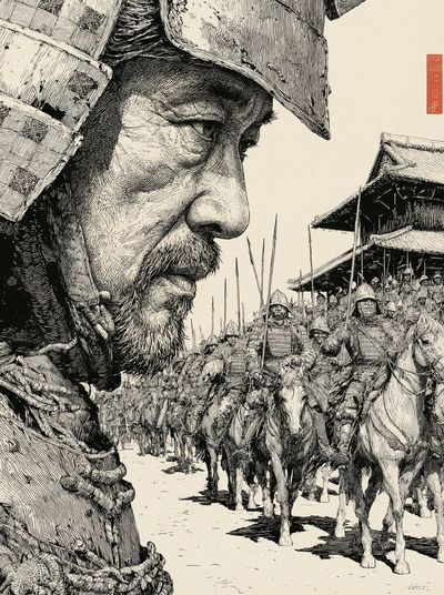 The Last Gaze of a Samurai General