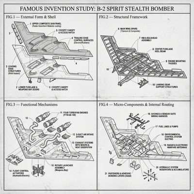 Blueprint of Innovation: The B2 Bomber Patent