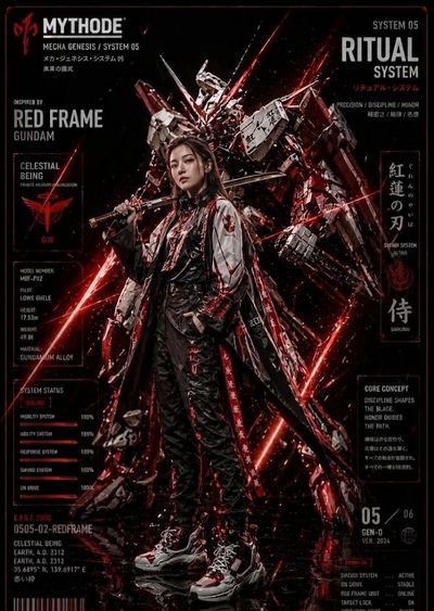 Mecha-Techwear Fashion Poster