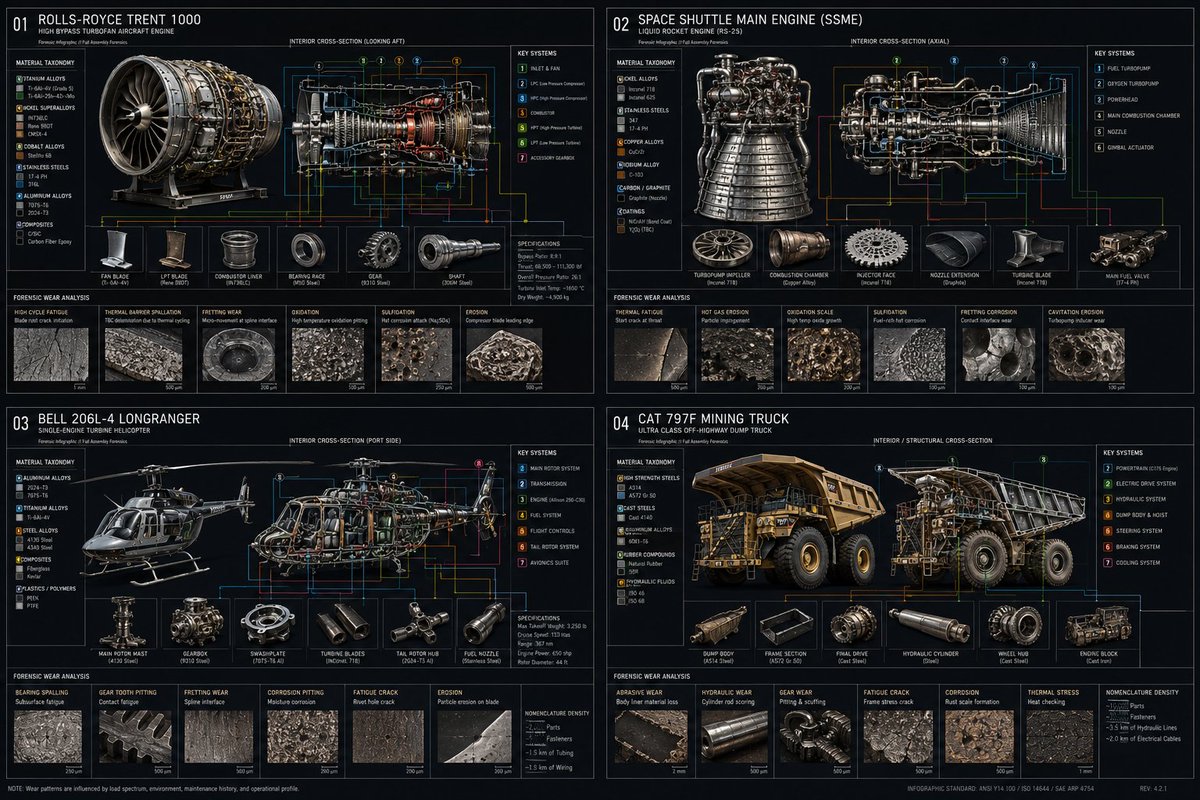 Structured breakdown reveals inner workings of a complex engine
