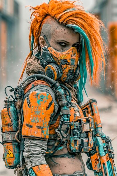 Cyberpunk Visionary: A Portrait of the Future