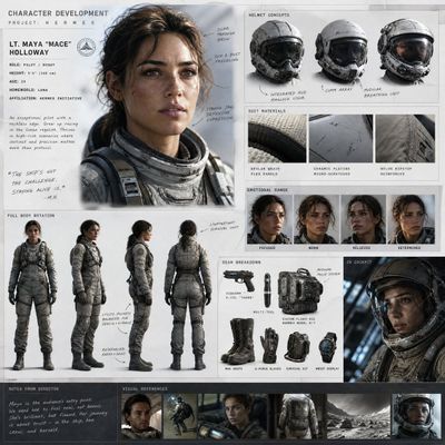Cinematic Character Development: A Sci-Fi Space Pilot