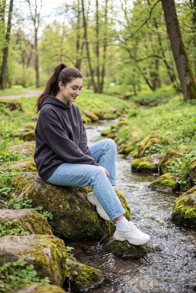 Tranquil Moment by the Creek