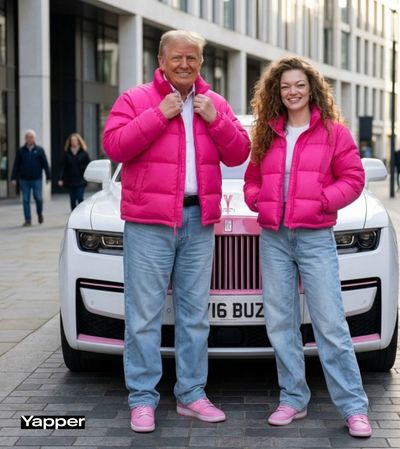 High-Fashion Street Style with Trump and a Rolls-Royce