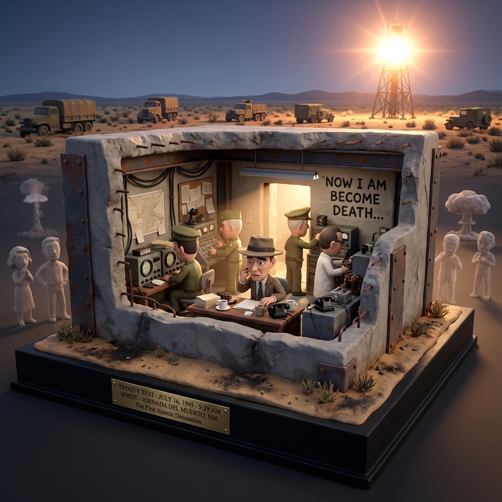 Historical Bunker Diorama: A Moment Frozen in Time
