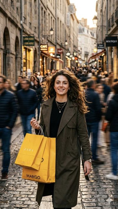 Golden Hour City Stroll in Chic Style