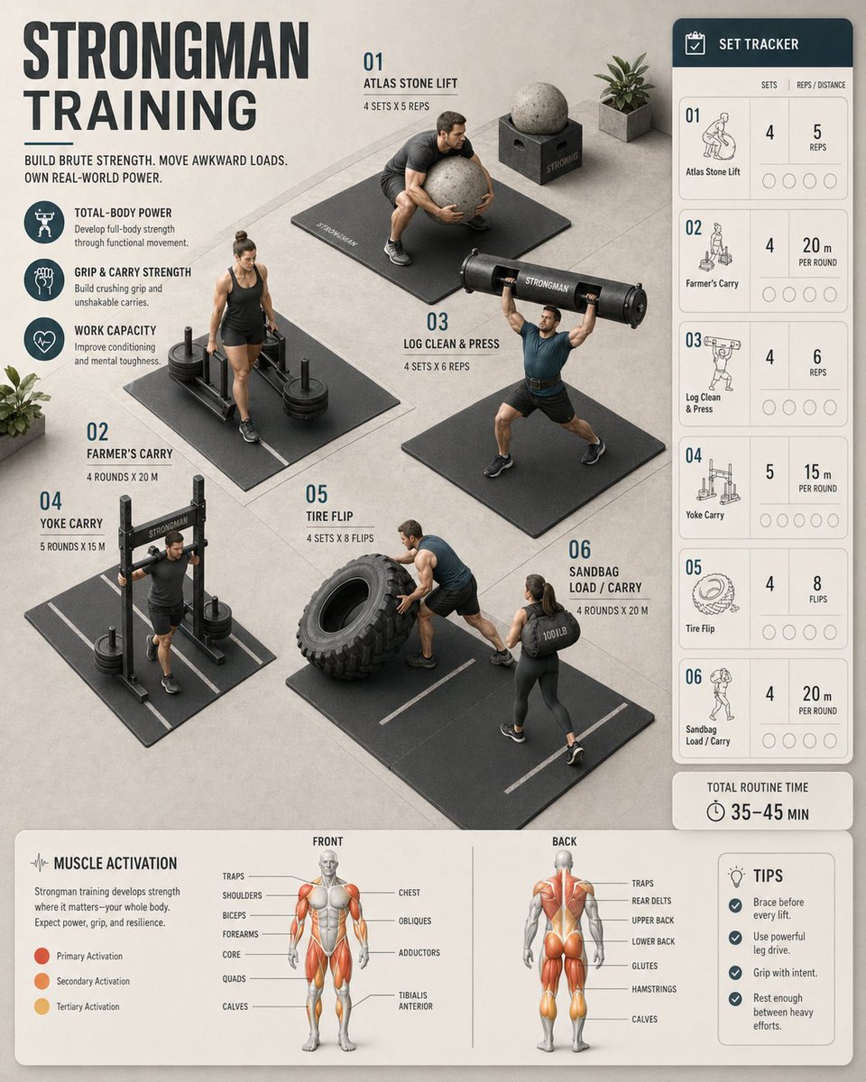 Precision Strongman Training Station Visualization