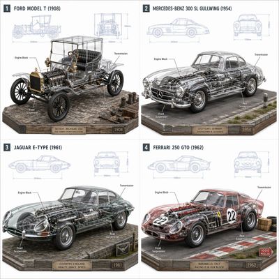 Futuristic Car Engineering: Transparent Anatomy Revealed
