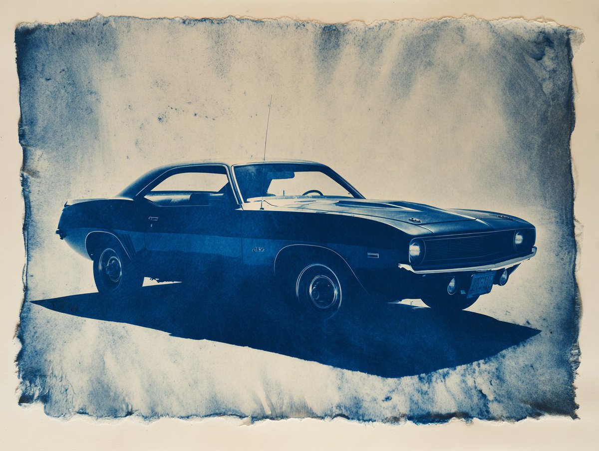 Cyanotype Elegance: Nature’s Blueprint