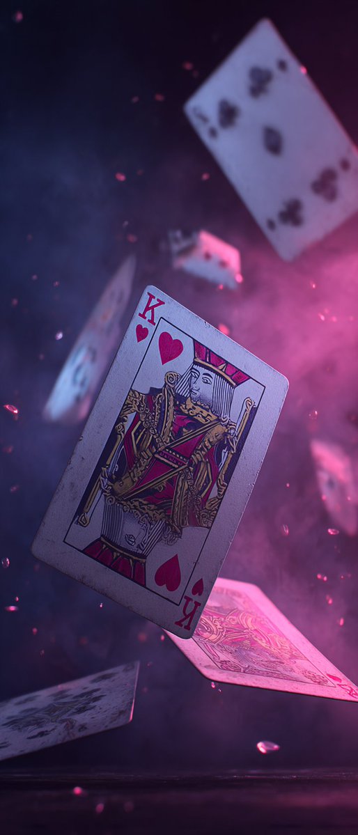 Explosive Gamble: Cards in Motion