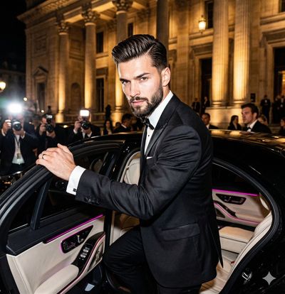 Candid Glamour: Sharp Flash Portrait at a Night Premiere