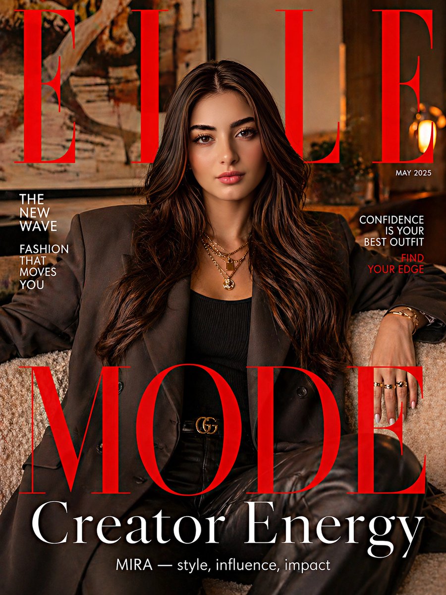 Mira's Bold Fashion Statement on ELLE