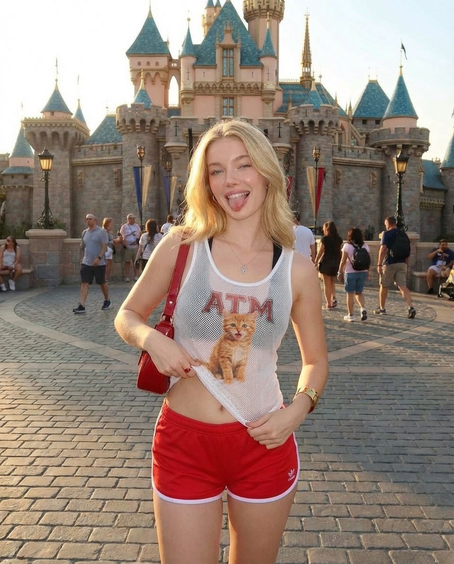 Golden Hour Playfulness at the Theme Park