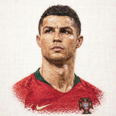 Striking Portrait of a Footballer in Action
