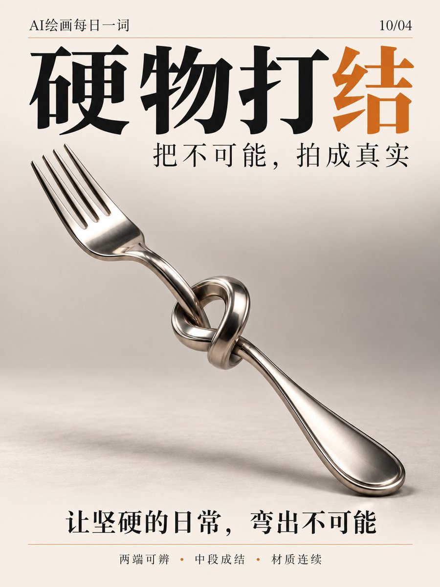 Stainless Steel Fork Tied in a Knot as Surreal Sculpture